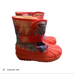 Childrens Place Girls Duck Style Boots Size 1.Non Marking Bottoms.LikeNew